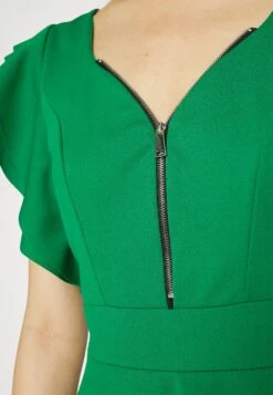 Wal G Danya Ruffle Sleeve Zip Skater Dress - Jerseyjurk - Leaf Green -Fashion Verkoop a3c8435c8f174d3ca5d5925e18fee573