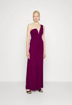 Fleur One Shoulder- Jumpsuit - Plum