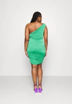 Rowan One Shoulder Midi - Etui-Jurk - Leaf Green -Fashion Verkoop a8879ced64c041958a722eeccff187d2