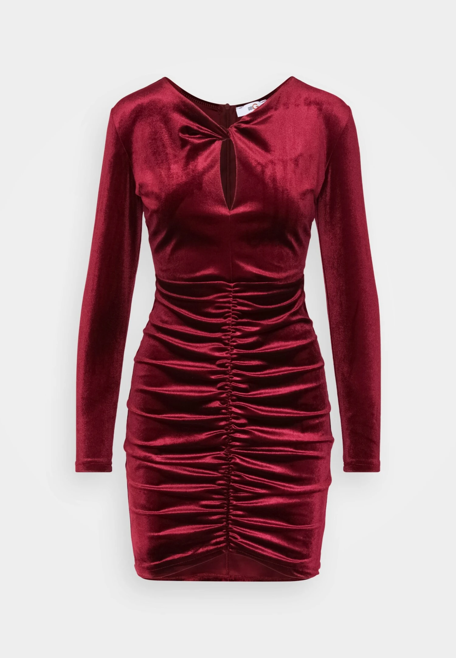 Wal G Valentines Dolly Cut Out Mini - Cocktailjurk - Wine 7 Wal G Valentines Dolly Cut Out Mini - Cocktailjurk - Wine - Afbeelding 5