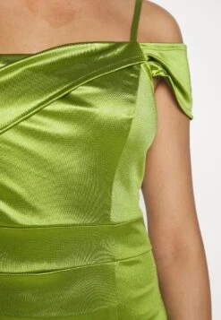 Wal G Peace Off Shoulder Midi - Cocktailjurk - Olive Green -Fashion Verkoop aa4bf2c35e1549c68fb97d9a4a190e14