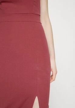 Wal G Treema One Sleeve Maxi - Jerseyjurk - Dark Mauve Pink -Fashion Verkoop aca94a6d69654b309fda8cbf724ccf24