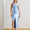 Wal G Valentines Romeo Asymmetric Maxi - Galajurk - Dusty Blue -Fashion Verkoop ae65ca5e053d44bfb1b000971144338e