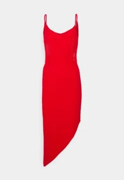 Laila Asymmetric Midi Dress - Jurk - Red 10 Laila Asymmetric Midi Dress - Jurk - Red -Fashion Verkoop aedeba15ee0f459bb46c9e08fd30ebbe