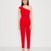 Wal G Kelly Ruffle - Jumpsuit - Red -Fashion Verkoop af882ff784ae4a66821c994cc54219e7