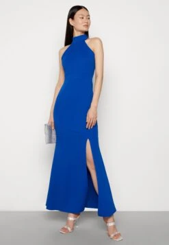 Wal G Halter Neck Maxi Dress - Galajurk - Electric Blue -Fashion Verkoop b117b94f8165423880faa056f7ec02ba