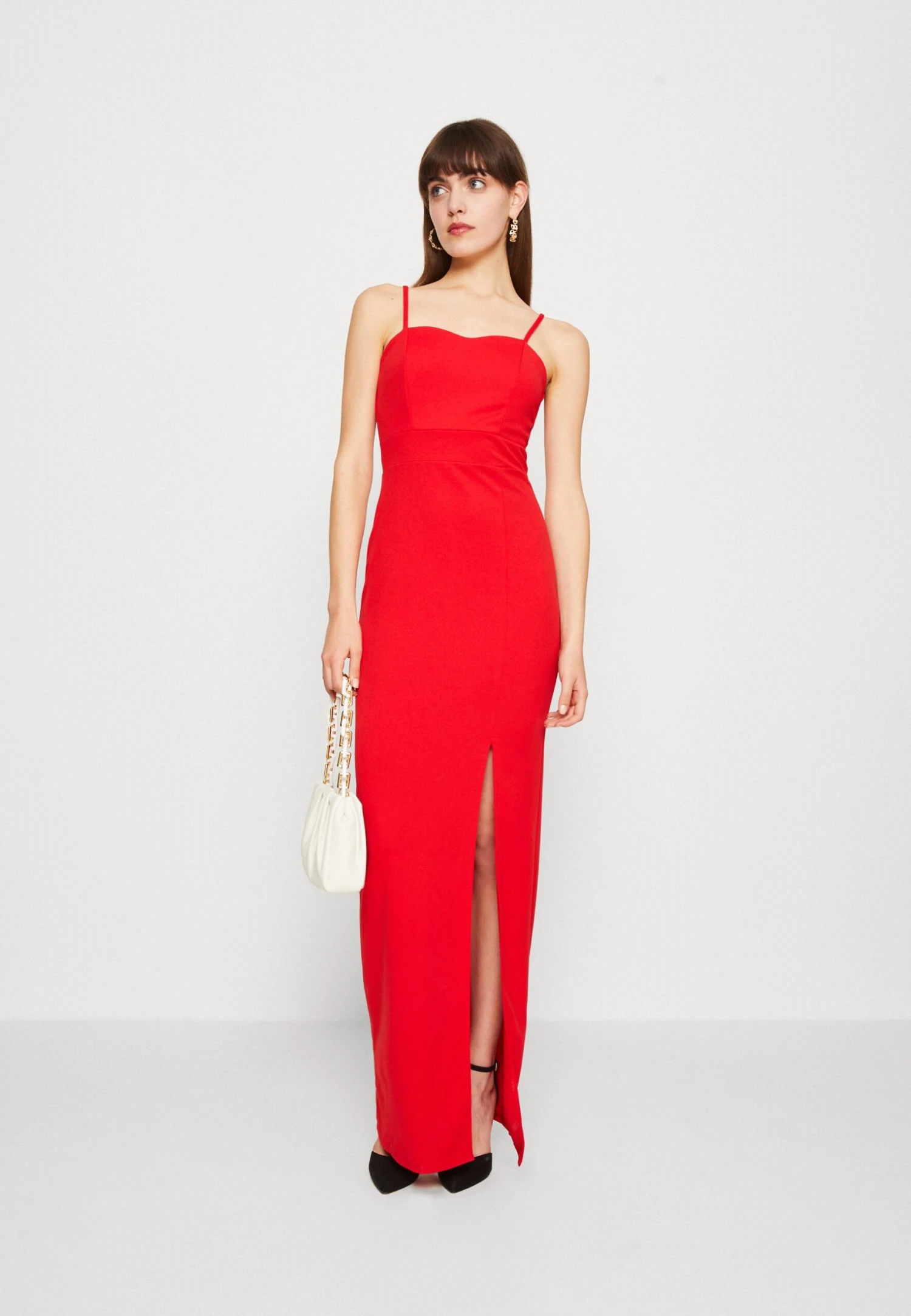 Wal G Jeane Strappy Maxi - Jerseyjurk - Red 4 Wal G Jeane Strappy Maxi - Jerseyjurk - Red - Afbeelding 2