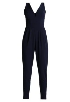 Wal G V Neck - Jumpsuit - Navy -Fashion Verkoop b202f9dd44f842bb9475f46f60b82a8a