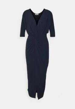 Knot Midi Dress - Jerseyjurk - Navy Blue -Fashion Verkoop b262de05eeea43bca9dc26712b295fcf