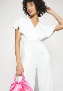 Wedding Betty V Neck Wrap - Jumpsuit - White -Fashion Verkoop b2be8dc283c04e949a194b3f609b96e3