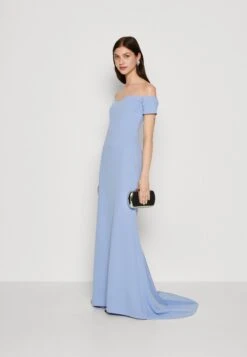 Wal G Rish Off Shoulder Maxi - Jerseyjurk - Powder Blue -Fashion Verkoop b3cb17f1918a4d51b4de59c70280a01b
