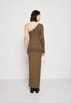 Wal G Party Ash One Shoulder Maxi - Jerseyjurk - Khaki Green -Fashion Verkoop b5c9a20921cd4602a81a62de982f81d7
