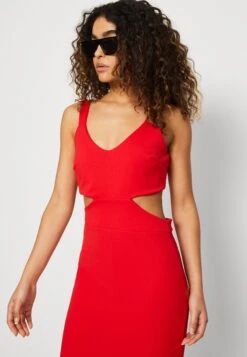 Wal G Brodie Cut Out Midi - Jerseyjurk - Red -Fashion Verkoop b71c84edc5644468abf2751f97ff3400