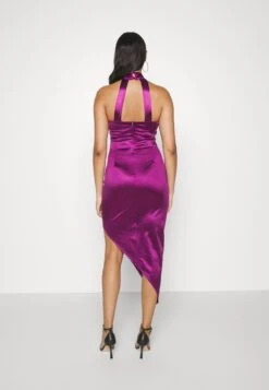 Wal G Lenny Cross Neck Midi - Cocktailjurk - Plum -Fashion Verkoop b7b3d700d213454592d3c1b5b7ba0322