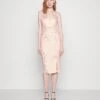 Wal G Wedding Alma V Neck Midi - Jerseyjurk - Light Pink -Fashion Verkoop b8f3cd338e784530b6b7c867eeec77f6