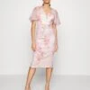 Wal G Wedding Jamie Flare Sleeve Midi - Etui-Jurk - Pink 1 Wal G Wedding Jamie Flare Sleeve Midi - Etui-Jurk - Pink -Fashion Verkoop bad02a3dd15b4577a2ba73be55d04527