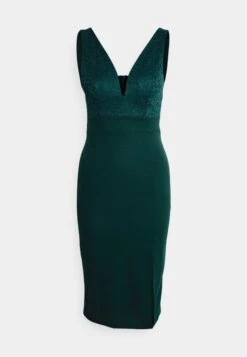 Celia V Neck Midi Dress - Cocktailjurk - Forest Green -Fashion Verkoop bdf0cd4f50c145af9f9885d7255a2f86