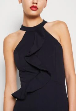 Wal G Sasha Frill Neck Midi Dress - Jerseyjurk - Navy Blue -Fashion Verkoop c7d008aaf31c46f59ea025dc8d718b8f