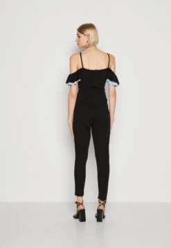 Wal G Simah Frill - Jumpsuit - Black/Sky Blue -Fashion Verkoop c802c334e7a34e8581b490b6755bb69f