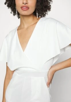 Wedding Betty V Neck Wrap - Jumpsuit - White -Fashion Verkoop c881f6ba37fb47679d7c7bf7b789dc5f