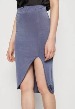 Wal G Party Ty Midi Skirt - Kokerrok - Denim Blue -Fashion Verkoop c9bc7730df034cc59b9da808cc14f2f9