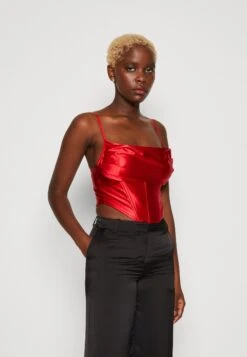Wal G Christian Corset Crop - Top - Red