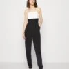 Wal G Janya Contrast - Jumpsuit - Black/White -Fashion Verkoop ccb082efcd0d446d91da0385e74c5691