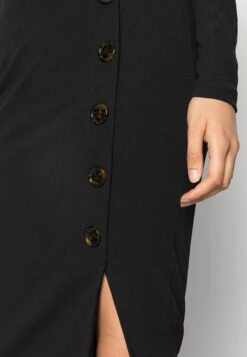 Wal G Tortoise Button Skirt - Kokerrok - Black -Fashion Verkoop d0011de92db642778d3bfede8e130a66