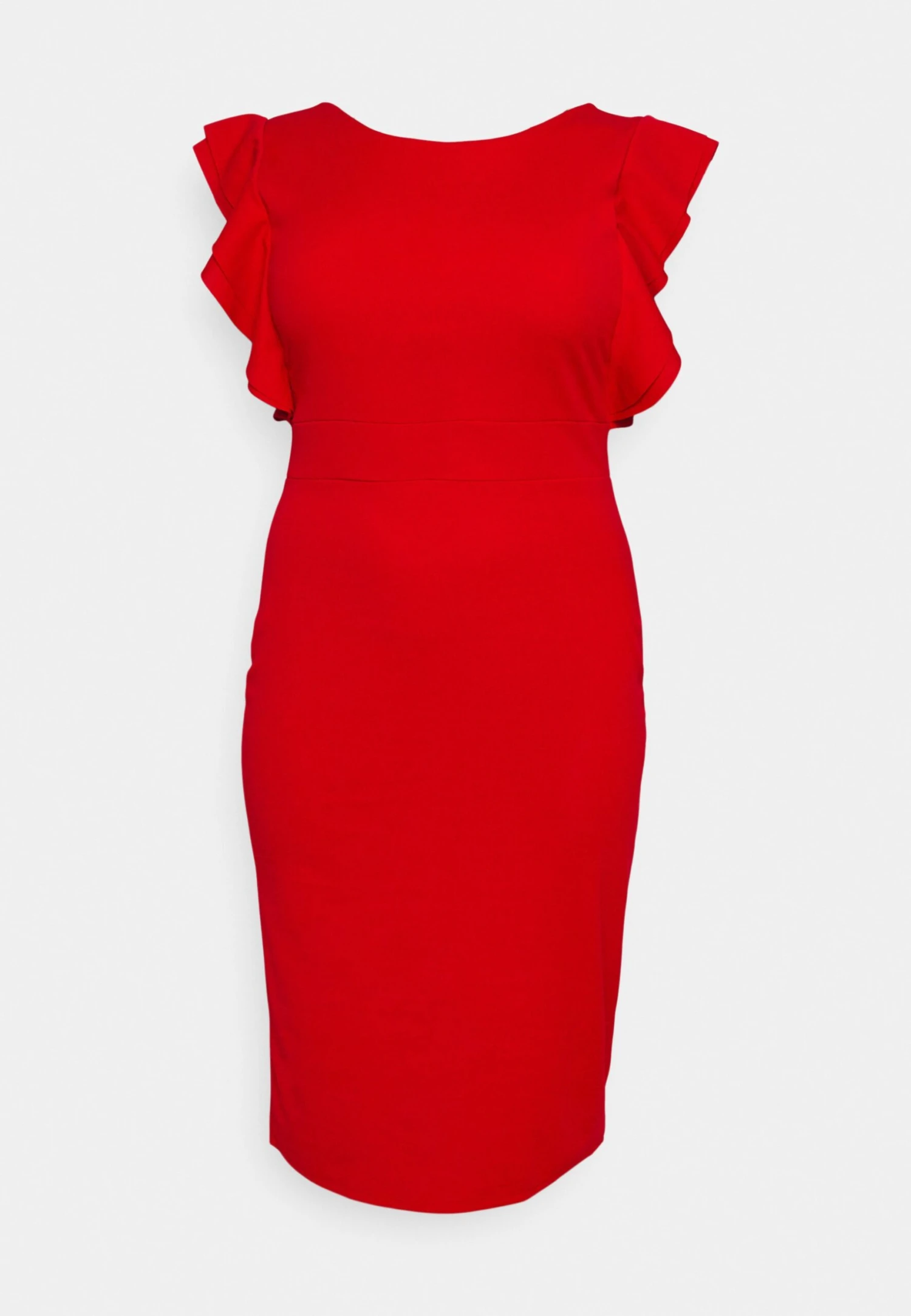Rusie Ruffle Midi - Cocktailjurk - Red 7 Rusie Ruffle Midi - Cocktailjurk - Red - Afbeelding 5