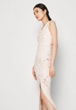 Wal G Wedding Dolly V Neck Print Maxi - Jerseyjurk - Apricot/Multi-Coloured -Fashion Verkoop d4dc8c50869e4d61a236be7e2faa7daf