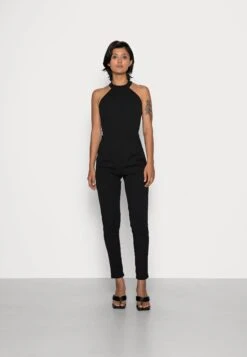 Wal G Chenise Halter Neck- Jumpsuit - Black