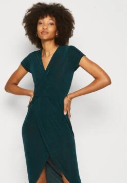 Wal G Wrap Midi Dress - Gebreide Jurk - Forest Green -Fashion Verkoop d7964df0347b459ebb65b06b6b35c211