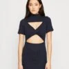 Wal G Willow Cut Out Mini - Jerseyjurk - Navy Blue -Fashion Verkoop d97b92db1078441882ad073875333475