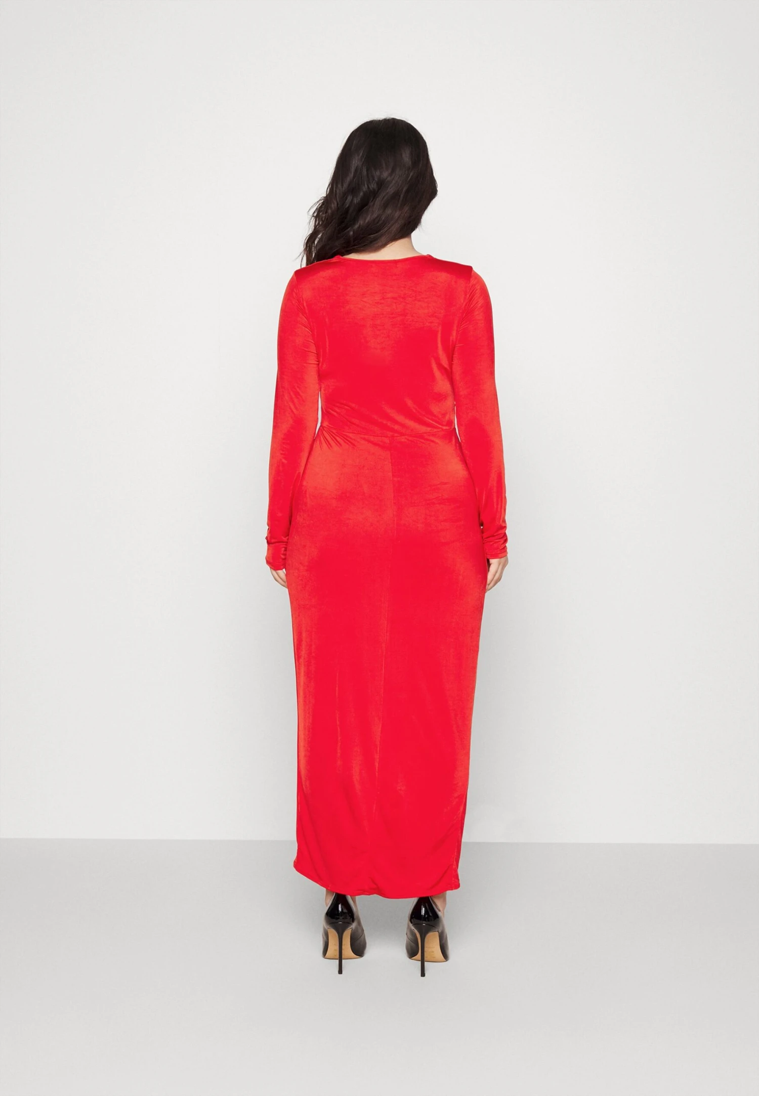 Mag V Neck Midi - Jurk - Red 5 Mag V Neck Midi - Jurk - Red - Afbeelding 3