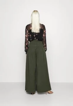 Venisa Wide Leg Trouser - Broek - Dark Khaki 9 Venisa Wide Leg Trouser - Broek - Dark Khaki -Fashion Verkoop de1376b514a2461dbaa67402dc8448b8