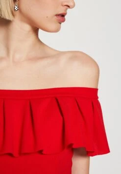 Wal G Alexa Ruffle Skater - Jerseyjurk - Red -Fashion Verkoop e052b3aaacb84d1a82095528b033f0b2