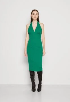 Wal G Jack Halter Neck Midi - Jerseyjurk - Leaf Green