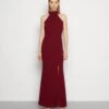 Wal G Sara Halter Neck Maxi Dress - Galajurk - Berry Wine -Fashion Verkoop e61ee106cc4c41af91725acbb2a21a3b