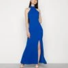 Wal G Halter Neck Maxi Dress - Galajurk - Electric Blue -Fashion Verkoop e66c8ea3da3b4026977a1c80221e47b2