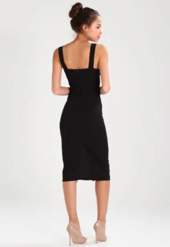 Wal G V Neck Midi - Jerseyjurk - Black -Fashion Verkoop f025d289d67a464eb37f9b1b870c8105