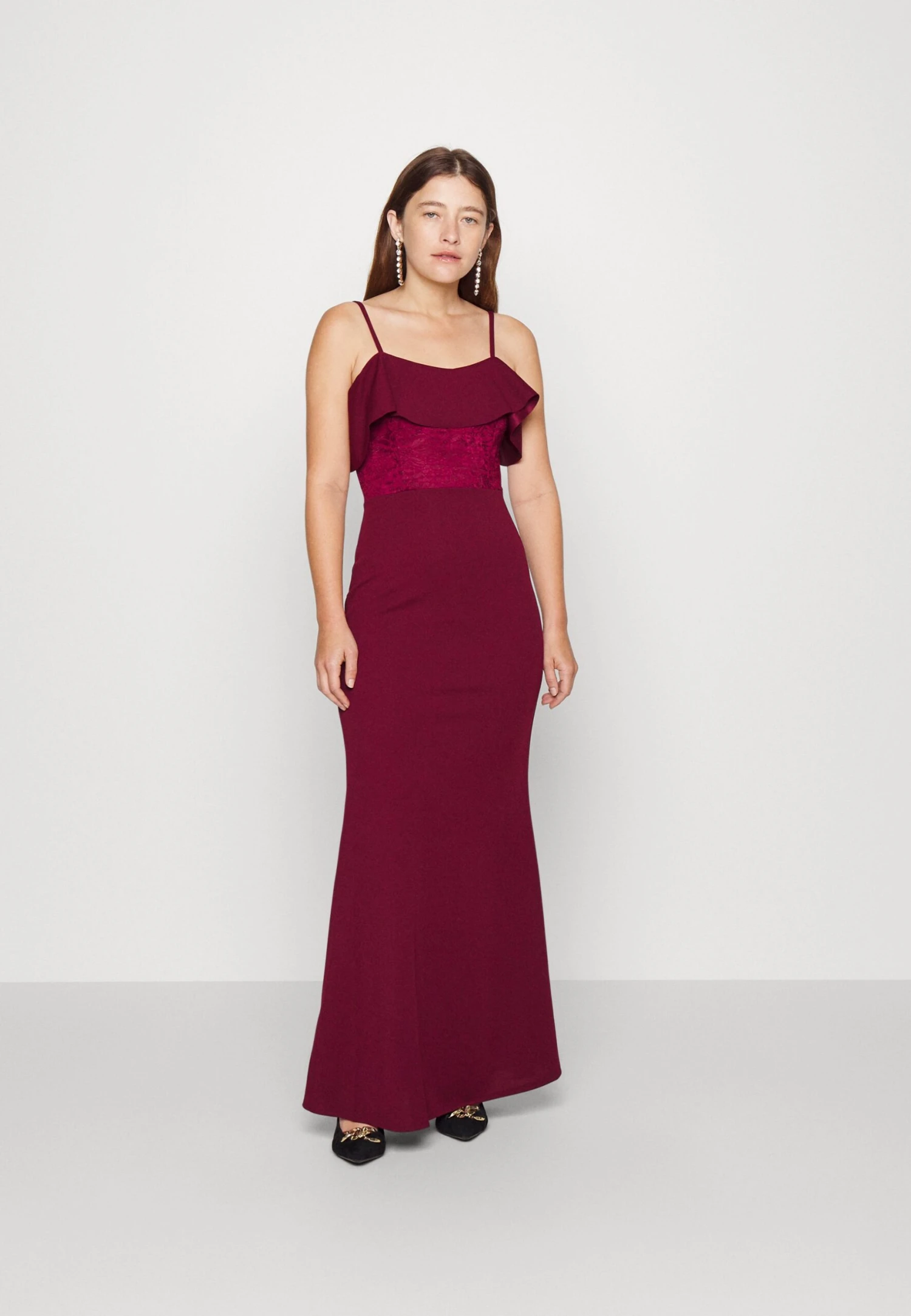 Mita Ruffle Maxi - Galajurk - Wine 3 Mita Ruffle Maxi - Galajurk - Wine
