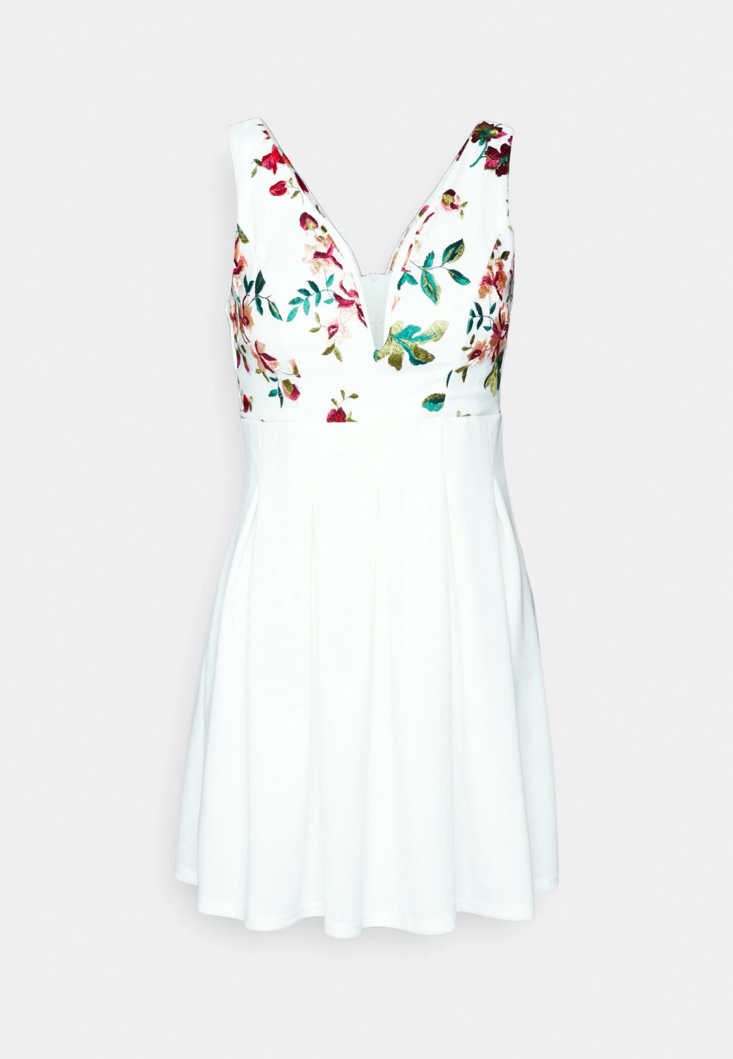 EmbroideredSkater - Jurk - White Floral 7 EmbroideredSkater - Jurk - White Floral - Afbeelding 5