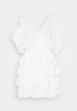 Wal G Cruise Collection Sanjila Ruffle Dress - Jurk - White -Fashion Verkoop f52201847297402280f9dc8e52a0e340