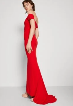 Wal G Rish Off Shoulder Maxi - Jerseyjurk - Red -Fashion Verkoop f5e1e1fba3094c6bb23c361699b9c81d