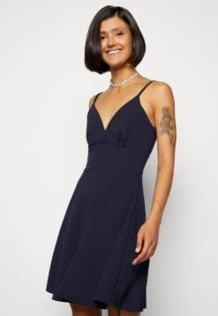 Wal G Jina Skater Dress - Jerseyjurk - Navy Blue -Fashion Verkoop f67b19a165664ba3a8d8899b9df32b98
