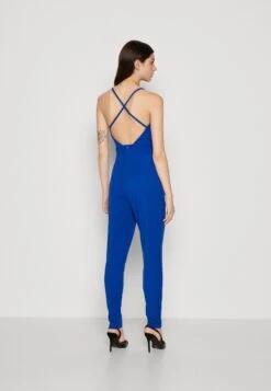 Wal G Marsha Back Strappy - Jumpsuit - Electric Blue -Fashion Verkoop f6b99e6587b241b7bf968cf53bfaab56