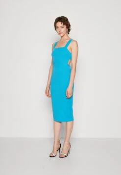 Wal G Ben Square Neck Midi - Cocktailjurk - Mediterranean Blue