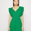 Wal G Danya Ruffle Sleeve Zip Skater Dress - Jerseyjurk - Leaf Green 2 Wal G Danya Ruffle Sleeve Zip Skater Dress - Jerseyjurk - Leaf Green -Fashion Verkoop fb15b238043643fdac235c55d2b3a6ad