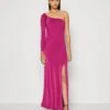 Wal G Arrabella One Sleeve Maxi - Jerseyjurk - Magenta -Fashion Verkoop fb77aa7dbb484f95aba3d80db3e25d23
