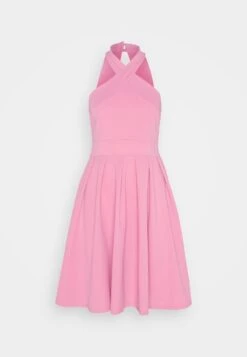 Wal G Nelly Cross Neck Skater - Jerseyjurk - Rose Pink -Fashion Verkoop fca38df14af54134b5a31eb8c541eabd